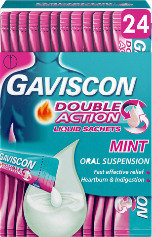 GAVISCON D/ACTION LIQ SACH 24x10's