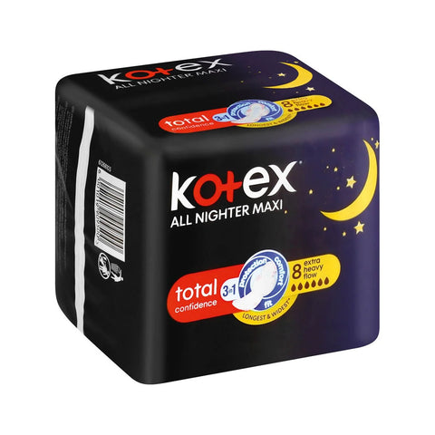 KOTEX MAXI NIGHTS + WINGS 4 X 8s FULL CASE